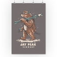 thumbnail image 2 of Jay Peak, Vermont, Ski Bear (36x54 Giclee Gallery Art Print, Vivid Textured Wall Decor), 2 of 3