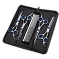 thumbnail image 1 of Ergonomically Designed Grooming Scissors, Stainless Steel Hairdressing Shears With Professional Coating For Comfortable And Safe Home Or Salon Grooming (Rounded Tips,, 1 of 6