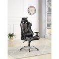 thumbnail image 2 of Milan 53.9" Modern Steel/PU Ergonomic Computer Chair in Black, 2 of 3
