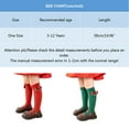 thumbnail image 3 of Quealent Girls Socks Female Big Kid Girls Socks Size 2-3 Autumn and Winter Christmas Socks for Girls Vintage Striped Socks New Year Red (Green, 3-12 Years), 3 of 3