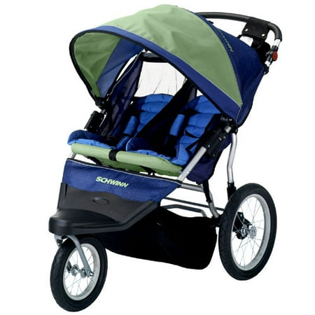 Schwinn Dlx Free Whler Dble Jog Strol, Bl