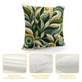 thumbnail image 4 of Tropical Leaves Throw Pillow Covers  Summer Palm Leaf Sunset Decorative Pillows Case Soft Velvet Cushion Covers for Outdoor Couch Sofa Patio Decor, 4 of 5