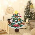thumbnail image 3 of DIY Felt Christmas Tree with Ornaments Xmas Gifts for Toddlers Kids New Year Christmas Handmade Home Door Wall Hanging Decorations, 3 of 6