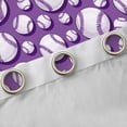 thumbnail image 4 of Erosebridal Sport Baseball Lover Curtains Pack of 2 (42x84 Each) for Girls Boys,Ball Gamer Curtains Blackout for Kids Teens,Luxury Bedroom Decor, 4 of 6