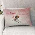thumbnail image 2 of Every Fart is Love Note Brittany Spaniel Guilty Face Happy Valentine's Quilt Pillowcase Brittany Dog Lover Gifts Idea Throw Pillow Cover Bed Home Decor - 01016, 2 of 5