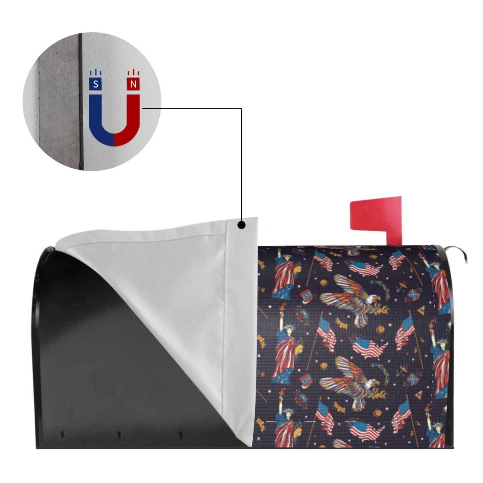 Kdxio Magnetic Mailbox Cover 21x18 in Mailbox Cover Outdoor Decoration Holiday Mailbox Covers for Home Garden Yard-21x18 in