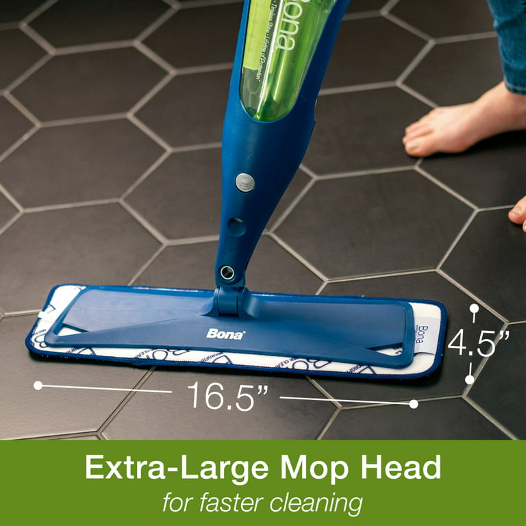 Bona Multi Floor 1 Reusable Pad, Microfiber Liquid Mop, Floor Surface Spray Cleaner 1 Refillable
