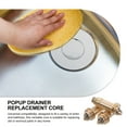 thumbnail image 4 of RENACLIPY 3Ud Repuesto Núcleo De Tapón De Lavabo Dorado Con Fácil Para, 4 of 8