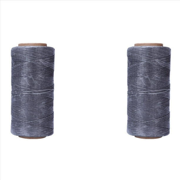 2piezas 260M 150D 1MM Costura de Hilo de Aguja de Mano CordÓN Craft DIY Color: Gris