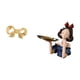 thumbnail image 5 of Tirador de muebles de latón con forma de lazo de princesa, tirador de armario de arte moderno, estatua de resina, llavero, bandeja, bonito, fácil de i, 5 of 8