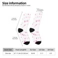 thumbnail image 2 of Wukai Breast Cancer Awareness (4) Print Contrast Color Mid-tube Socks, 3D Printing Design Adult Socks, High Elastic Breathable Sports Socks, Suitable for Daily,Unisex, 2 of 6