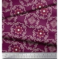 thumbnail image 2 of Soimoi Rayon Fabric Damask Ethnic Print Fabric by the Yard 42 Inch Wide, 2 of 3