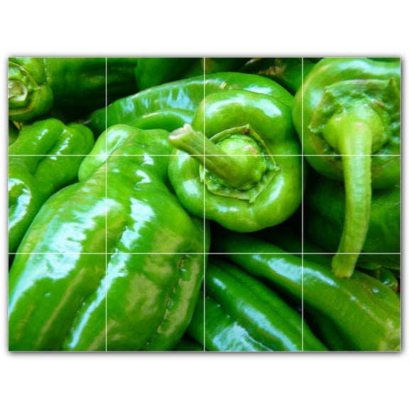 Picture-Tiles.com: Fruit Ceramic Tile Wall Mural WAL500701-43S. 17"W x 12.75"H using (12) 4.25" x 4.25" Ceramic Tiles-Satin Finish