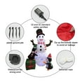 thumbnail image 3 of Christmas Inflatable Snowman with Penguins & Rotating Stage - 6FT Outdoor LED Lighted Display with Gift Boxes, Yard Blow Up Decor for Xmas Party, Garden, Lawn, 3 of 5