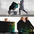 thumbnail image 2 of Zufioo Night Rainbow Sparkles Print Baby Stroller Seat Nursing Cover, Baby Stroller Canopy Seat Cover Breastfeeding Cover, Suitable for Indoor and Outdoor-One Size, 2 of 9