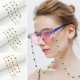 thumbnail image 3 of Xiao Hua Collar largo para gafas con cuentas de vidrio retro para hombres y mujeres, cordón para gafas, accesorios para gafas, cadena para gafas, rojo, 1 pieza, 3 of 5