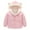 Pink, variant on Kiijoy Boys Winter Coat Bear Ears Hooded Jacket Wear Outerwear, Sizes 18-24M