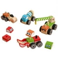 thumbnail image 3 of BEACENOV Wooden Toy Car Set, 4-Piece Construction Vehicles Toy Set, Toddlers Montessori Wooden Educational Toys for Baby Boys 3+ Years Old, Great Birthday Gifts for Toddler Boys, 3 of 7