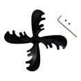 thumbnail image 5 of Fireplace Fan Blade Wood Burning s Fireplace Fan Blade Christmas Decoration Durable Four Blade Heat Powered Fireplace Fan black, 5 of 8