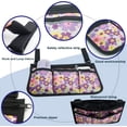 thumbnail image 2 of Bolsa lateral para silla de ruedas, accesorios para sillas de ruedas, bolsa de almacenamiento para reposabrazos de silla de ruedas para colgar en el lateral, con rayas reflectantes, se adapt, 2 of 5