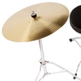 thumbnail image 5 of 5 Piece Complete Adult Drum Set Cymbals Full Size Kit w/ Stool & Sticks Black, 5 of 7