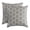 Silver Ivory, variant on Homebia Designs Handmade Gold Beaded Pillow Cover - 12x12 Inch, Elegant Accent Decorative Cushion Case for Couch, Sofa, and Bed - Boho Glam Throw Pillowcase - Cover Only (1 Pack)