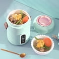 thumbnail image 4 of ZOUSSIQI Portable Electric Stewpot,Multifunction Efficient Heating Mini Rice Cooker for Soup Porridge for Home Kitchen Office (Mint Green) CA919-33293, 4 of 5