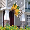thumbnail image 2 of Spring Flower Garden Flag Welcome Summer House Flag for Outdoors 28 x 40 Double Sided Large Decorative Flag, 2 of 6