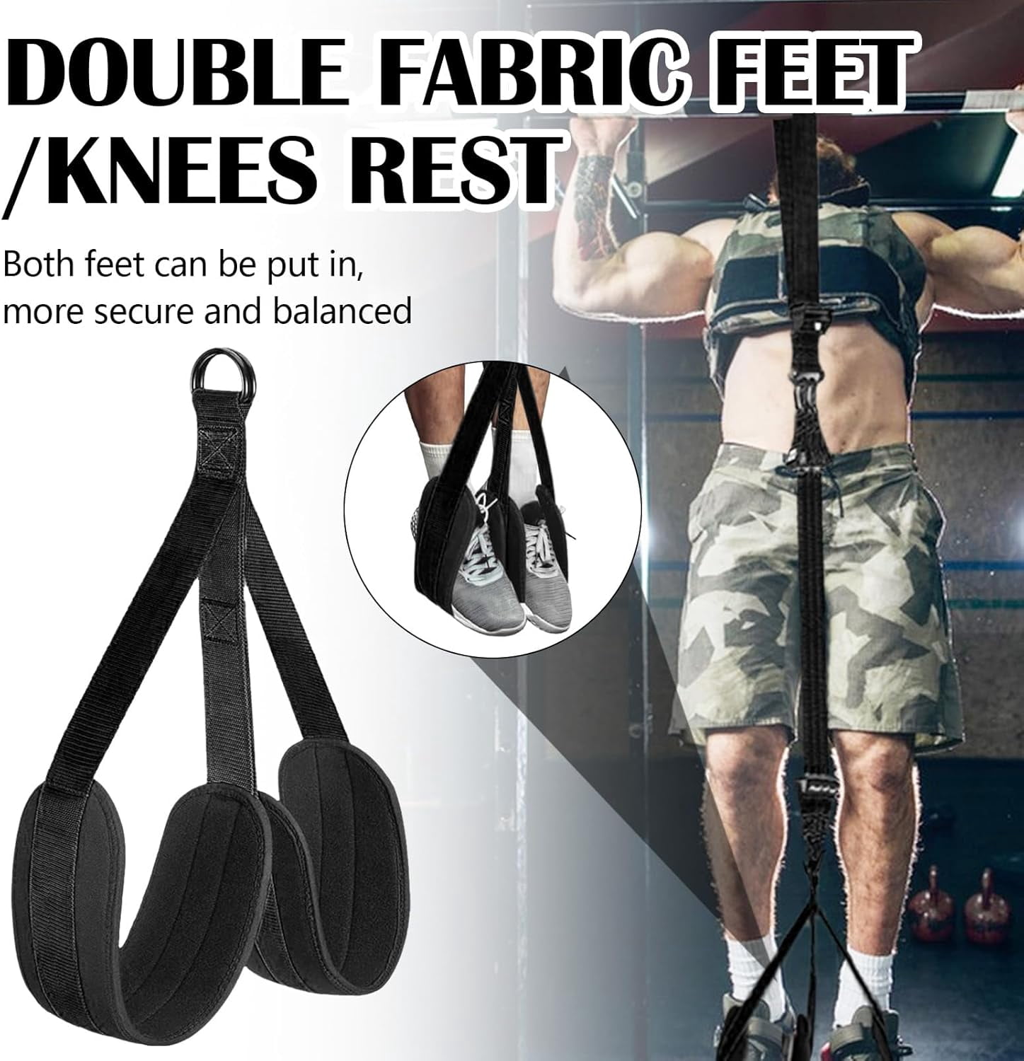 Pull Up Assistance Bands , Heavy Pull Up Bands Resistance Bands for Pull Ups Working Out with Feet Rest, Pull Up Bar Bands Assistance Bands Strength Training Workout Equipment