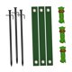 thumbnail image 2 of Kit de estacas para árboles de alta resistencia Estacas y soportes para árboles Accesorios de jardín Resistente al viento Estaca negra, 2 of 9