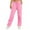 Pink, variant on JIUKE Sweatpants for Women Drawstring Elastic High Waist Baggy Workout Athletic Running Trousers with Pockets