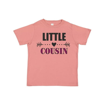 

Inktastic Little Cousin with Heart Arrow Gift Toddler Toddler Girl T-Shirt
