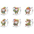 thumbnail image 4 of DIY Dot Diamond Keychain Diamond Art Painting Spring Creative Design Diamond Acrylic Keychain Set (Double-Sided Dot Diamond)设计款-Spring Gnome, 4 of 7