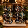 thumbnail image 5 of 12 Pack DIY Christmas Pearl Painting Ornaments, Religious Nativity Bead Art Craft Set, Hanging Decoration for Christmas Tree, Holiday Decor, 5 of 6