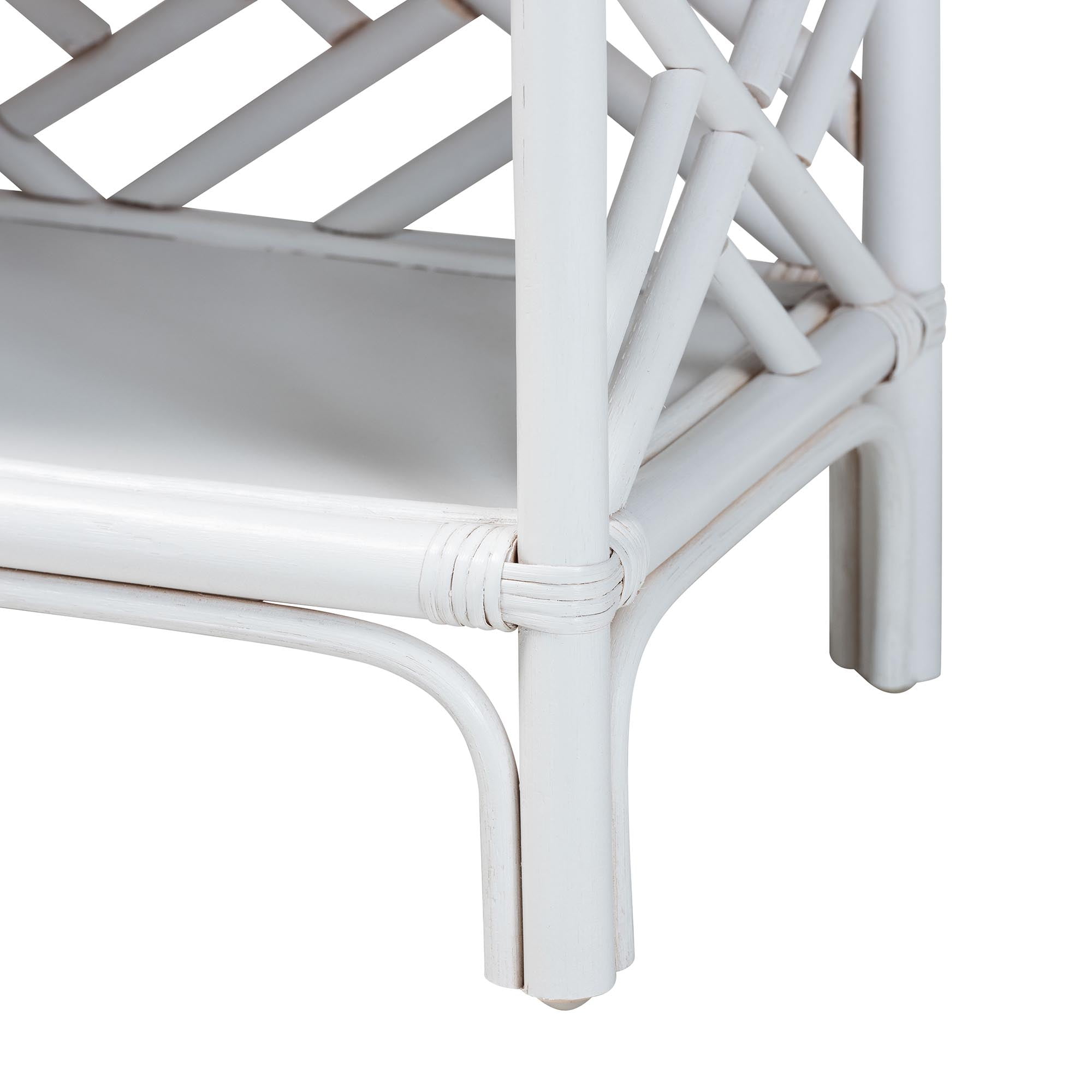 bali & pari Tiaret Coastal Nightstand, 1-Drawer, 24"W, White