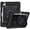 Black, variant on DWaybox Case for iPad Air 11 (M4) 11.0 inch 2026 Model A3460, PC + Silicone 3-Layers Combo Armor Heavy Duty Shockproof Cover with 360° Rotating Ring Stand -Black
