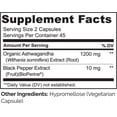 thumbnail image 3 of NATURELO Ashwagandha Organic Root Powder - Natural Herbs Supplement for Fatigue, Stress Relief, Mood Enhancer - with Black Pepper Extract - 90 Vegan Capsules, 3 of 7