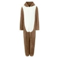 thumbnail image 6 of mgoYE Adult Onesie Pajamas for Women, Soft Womens Onesie Pajamas, Fuzzy Pajama Onesies for Women(Khaki,3XL), 6 of 7