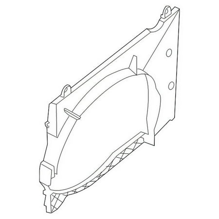 Genuine OE Nissan Fan Shroud - 21476-ZS00A