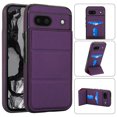 thumbnail image 7 of Compatible with Google Pixel 8a Case, with PU Leather Credit Card Holder Magnetic Back Stand Rugged Slot Mobile Flip Purse Phone Cover for Google Pixel 8a Women Men - Darkpurple, 7 of 7