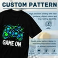 thumbnail image 5 of Black T Shirts for Men, Game On,Game Controller Print Mens Graphic Tees, 24013857,M, 5 of 8