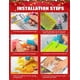 thumbnail image 5 of Kits de pintura de diamantes de Navidad 5D 12x16 pulgadas G54 para adultos DIY Full Drill Art Blue Daisy Bañera Imagen, Diamond Art Rhinestones Home Wall Decor, 5 of 5