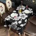 thumbnail image 2 of Pioneer Flower Floral Print Pattern Rectangle Tablecloth 60"x102",Waterproof Polyester Rectangle Table Cloth, Wipeable Spillproof Polyester Tablecloth for Dining, Camping, Indoor and Outdoor, 2 of 6