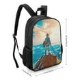 thumbnail image 2 of The Legend Of Zelda Breath Of The Wild Backpack School Bag Multipurpose Daypack Bookbag Satchel Oxford Cloth Adjustable Rucksack, 2 of 6