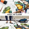 thumbnail image 4 of Watercolor Frog Outdoor Rug 3x5 Ft, Non Slip Washable Area Rug, Spring Summer Tropical Animals Rustic Patio Rugs Carpet Runner, Large Floor Mat for Indoor/Outdoor Deck Porch Camping, 4 of 8