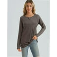 thumbnail image 2 of Womens Long Sleeve T Shirts crew Neck Loose Soft Casual Tops Fall Fashion Comfy Tees, 2 of 6