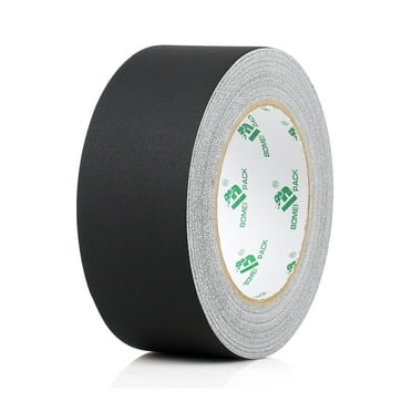 BOMEI PACK Black Gaffers Tape,2 Inch x 30 Yards Matte Duct Tape