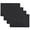 Black - 4pcs, variant on HOMEIORA 2 Pcs Heat Resistant Mat for Air Fryer, Coffee Maker, Toaster - Black Rectangular Felt & Silicone Countertop Protector with Sliding Function