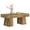 Brown, variant on Fnova Farmhouse 47 Inch Rectangle Wooden Coffee Table, Sturdy Base, Modern Cocktail Tea Table, Accent Center Table for Living Room, Bedroom
