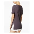 thumbnail image 2 of CARBON COPY Womens New 1306 Gray Printed Scoop Neck Top S B+B, 2 of 4